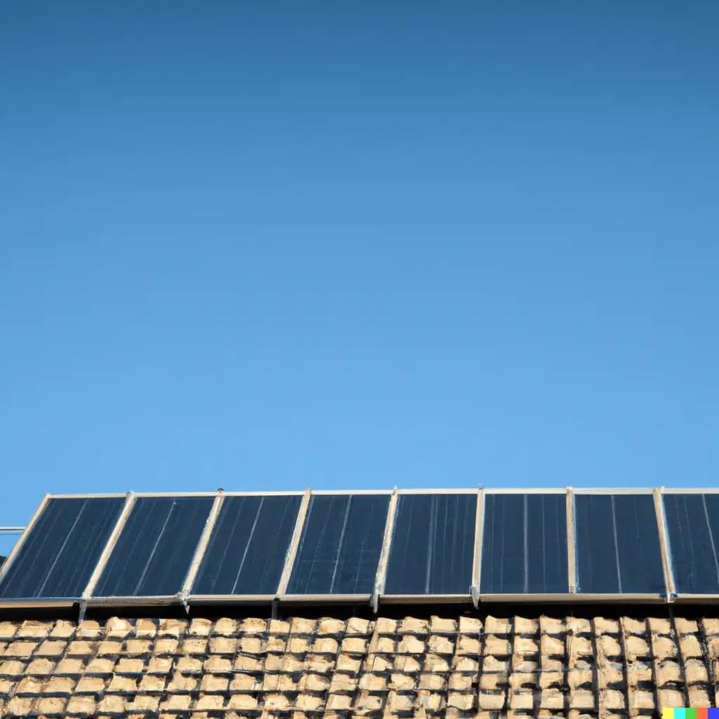 A sunlit rooftop with solar panels, representing the benefits of solar installations, including lowered bills, energy independence, and environmental sustainability.